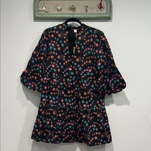 Briton Court Dark Galaxy Star Child poofy mini dress women’s medium new w tag